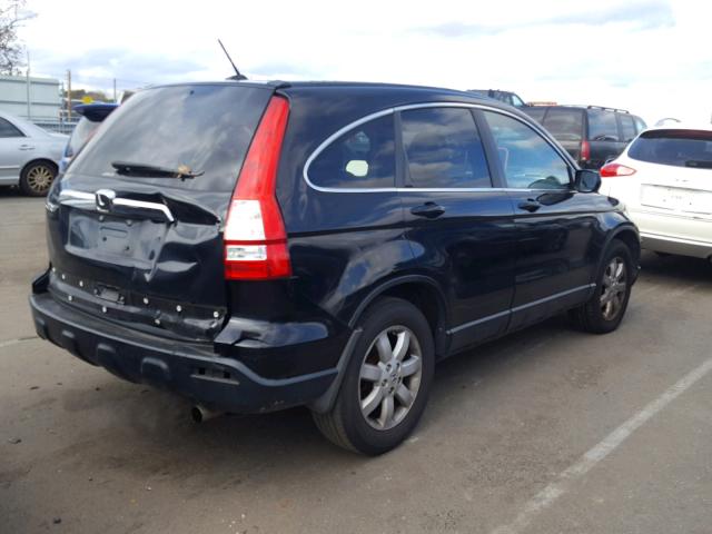 5J6RE48787L004267 - 2007 HONDA CR-V EXL BLACK photo 4