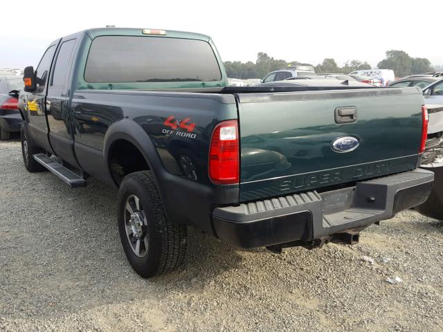 1FTWW31R68EA22848 - 2008 FORD F350 SRW S GREEN photo 3