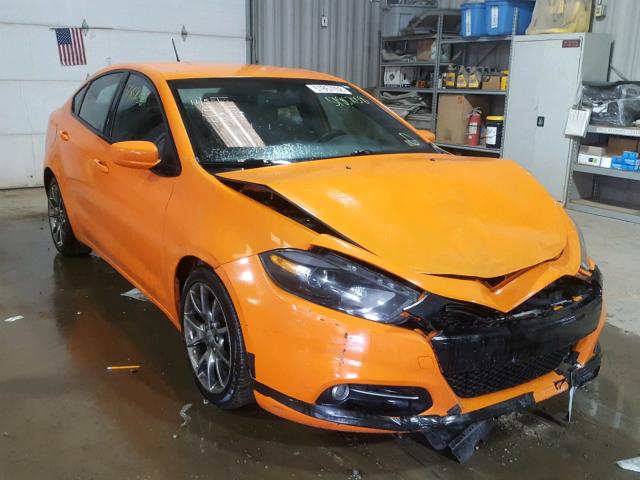 1C3CDFBB4ED860636 - 2014 DODGE DART SXT ORANGE photo 1