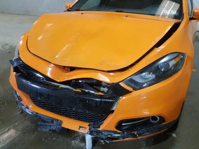 1C3CDFBB4ED860636 - 2014 DODGE DART SXT ORANGE photo 9