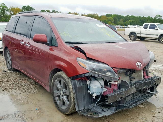 5TDXK3DC2FS630168 - 2015 TOYOTA SIENNA SPO MAROON photo 1