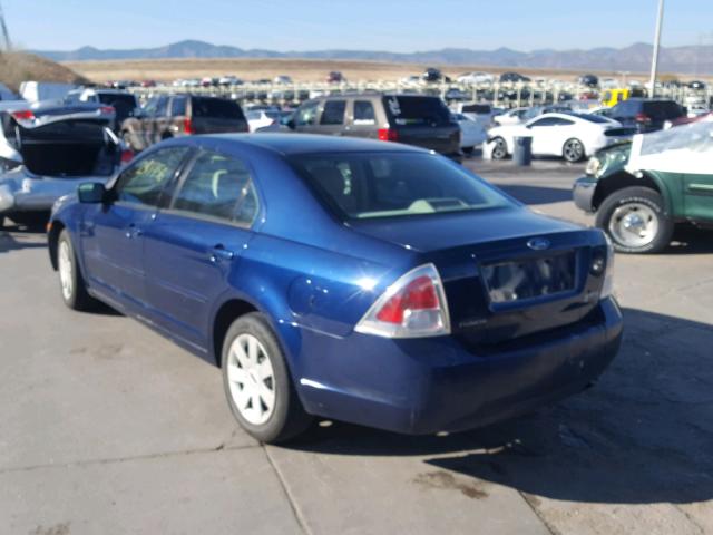 3FAFP06Z46R245992 - 2006 FORD FUSION S BLUE photo 3