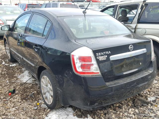 3N1AB6AP1AL706799 - 2010 NISSAN SENTRA 2.0 BLACK photo 3