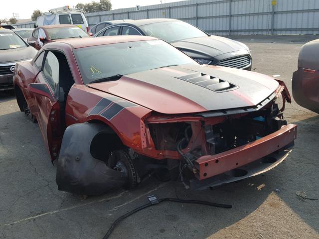 2G1FH1EJ3F9183301 - 2015 CHEVROLET CAMARO SS RED photo 1