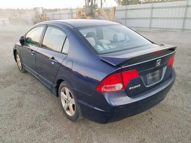 1HGFA16876L106920 - 2006 HONDA CIVIC EX BLUE photo 3