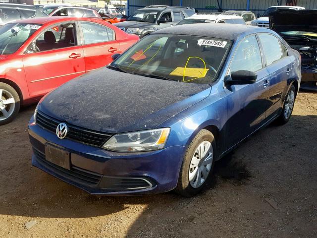 3VW2K7AJ2DM364567 - 2013 VOLKSWAGEN JETTA BASE 蓝色 照片 2