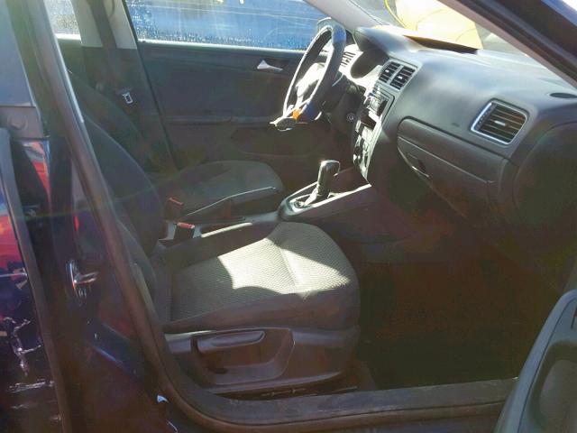 3VW2K7AJ2DM364567 - 2013 VOLKSWAGEN JETTA BASE 蓝色 照片 5