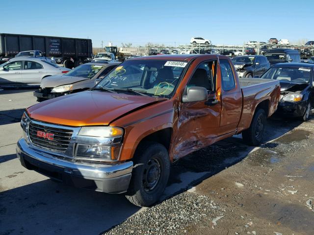 1GTCS198268316631 - 2006 GMC CANYON ORANGE photo 2