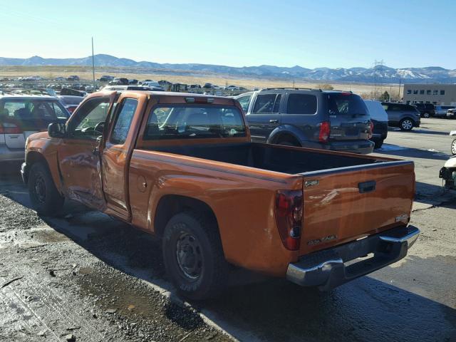 1GTCS198268316631 - 2006 GMC CANYON ORANGE photo 3