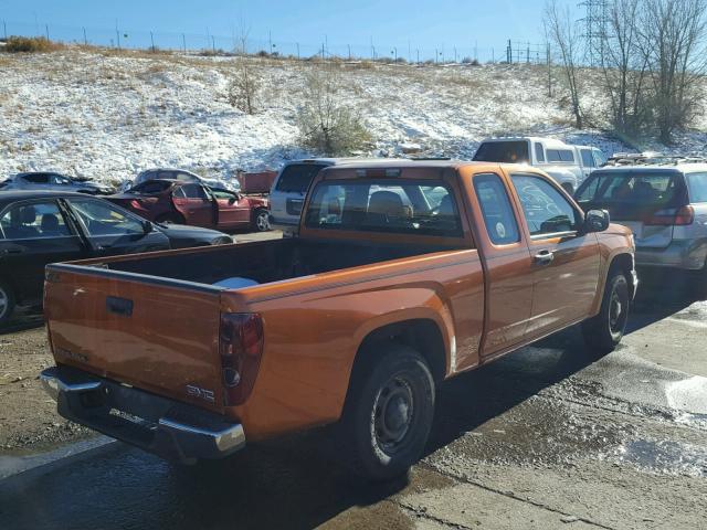 1GTCS198268316631 - 2006 GMC CANYON ORANGE photo 4
