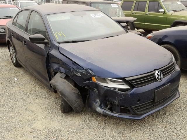 3VW1K7AJ1DM210265 - 2013 VOLKSWAGEN JETTA BASE Կապույտ լուսանկար 1