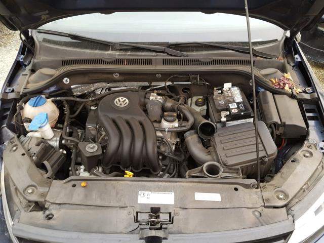 3VW1K7AJ1DM210265 - 2013 VOLKSWAGEN JETTA BASE Կապույտ լուսանկար 7