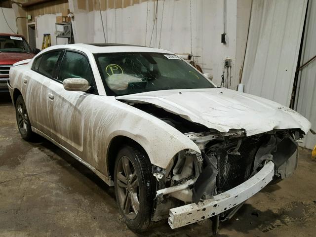 2C3CDXJG5EH243655 - 2014 DODGE CHARGER SX WHITE photo 1