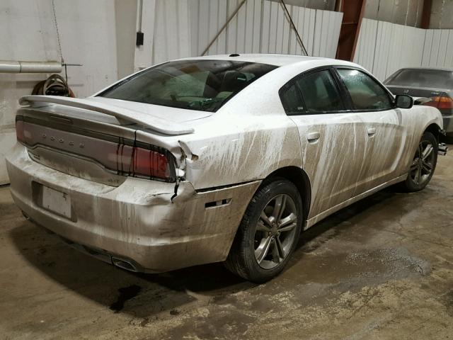 2C3CDXJG5EH243655 - 2014 DODGE CHARGER SX WHITE photo 4