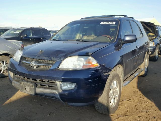 2HNYD189X3H532561 - 2003 ACURA MDX TOURIN BLUE photo 2