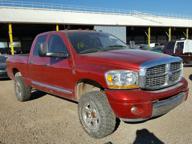 1D7KS28C26J204451 - 2006 DODGE RAM 2500 S წითელი ფოტო 1
