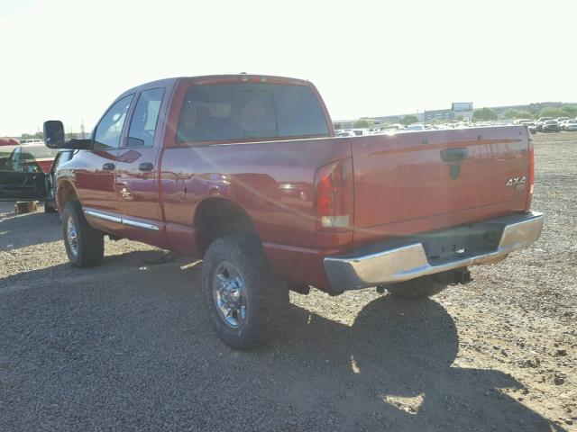 1D7KS28C26J204451 - 2006 DODGE RAM 2500 S წითელი ფოტო 3