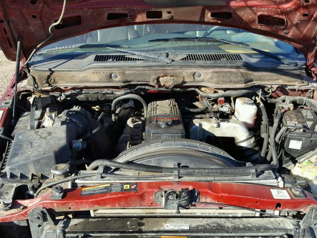 1D7KS28C26J204451 - 2006 DODGE RAM 2500 S წითელი ფოტო 7