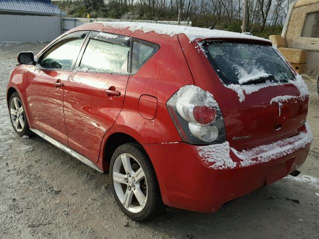 5Y2SP67049Z424951 - 2009 PONTIAC VIBE RED photo 3