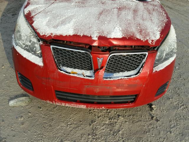 5Y2SP67049Z424951 - 2009 PONTIAC VIBE RED photo 9