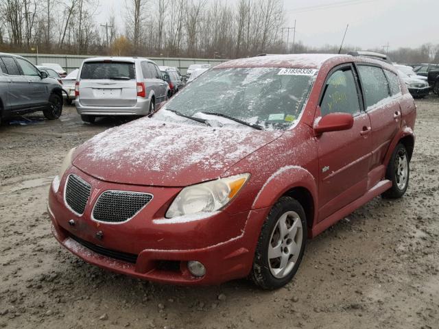 5Y2SL65897Z400534 - 2007 PONTIAC VIBE RED photo 2