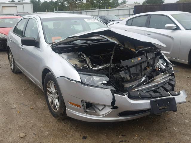 3FAHP0GA6CR138665 - 2012 FORD FUSION S SILVER photo 1