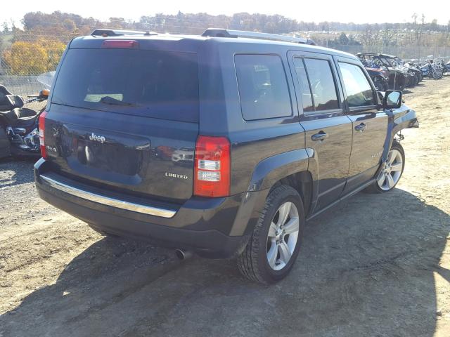 1C4NJRCB1ED928243 - 2014 JEEP PATRIOT LI GRAY photo 4