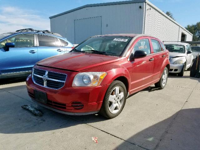 1B3HB48BX8D524482 - 2008 DODGE CALIBER SX RED photo 2