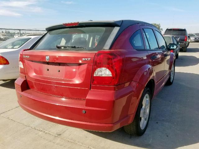 1B3HB48BX8D524482 - 2008 DODGE CALIBER SX RED photo 4