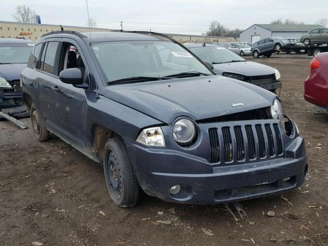 1J8FT47W07D156375 - 2007 JEEP COMPASS BLUE photo 1