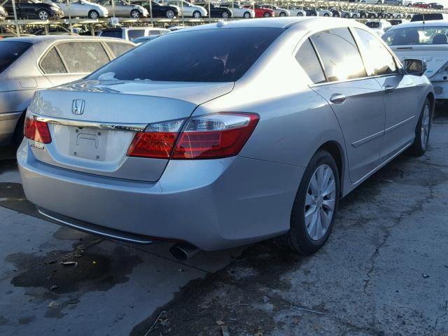 1HGCR2F82EA075345 - 2014 HONDA ACCORD EXL SILVER photo 4