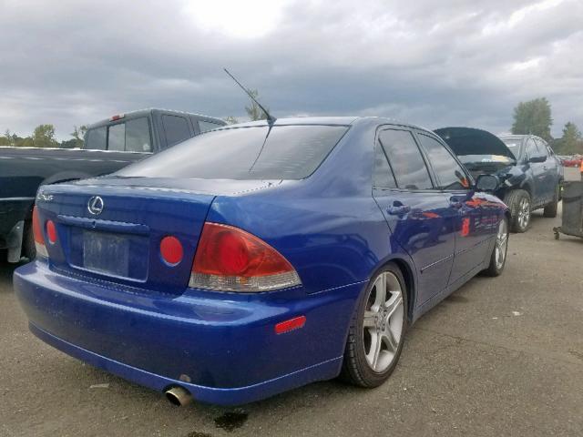 JTHBD182910033555 - 2001 LEXUS IS 300 BLUE photo 4