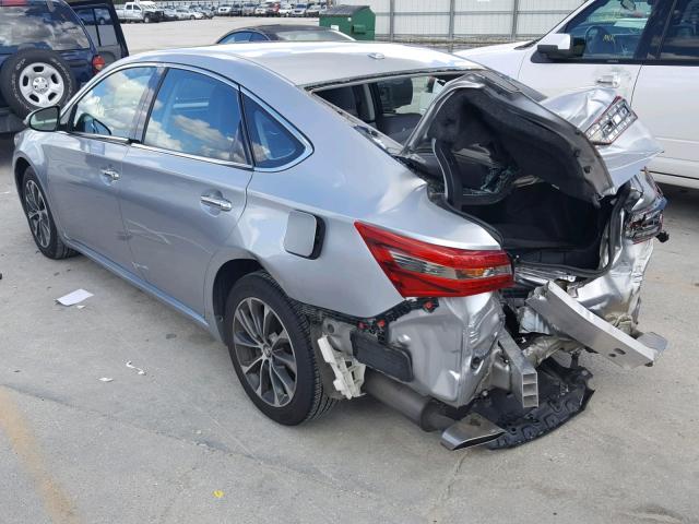 4T1BK1EB4HU251526 - 2017 TOYOTA AVALON XLE SILVER photo 3
