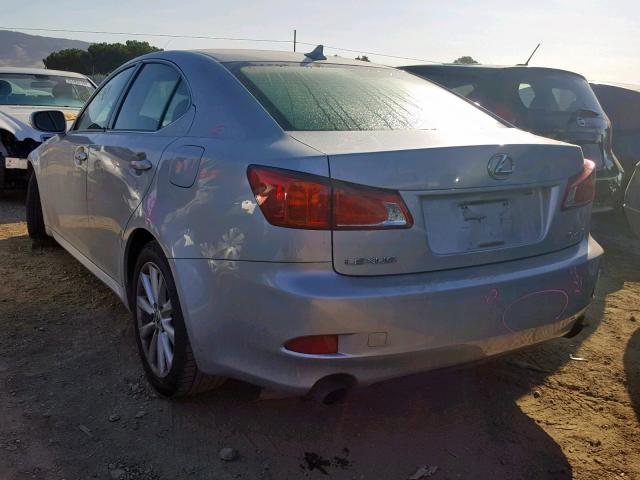 JTHBK262492083035 - 2009 LEXUS IS 250 SILVER photo 3