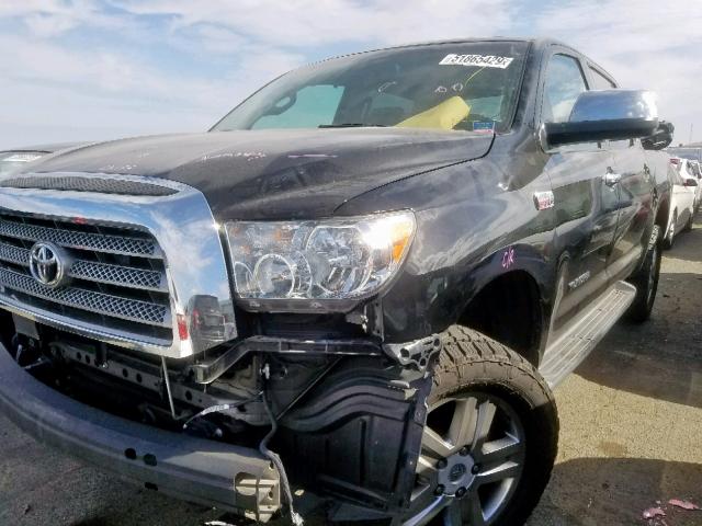 5TBDV58117S473371 - 2007 TOYOTA TUNDRA CRE BLACK photo 2