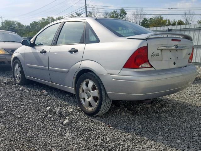 1FAFP38392W335818 - 2002 FORD FOCUS ZTS SILVER photo 3