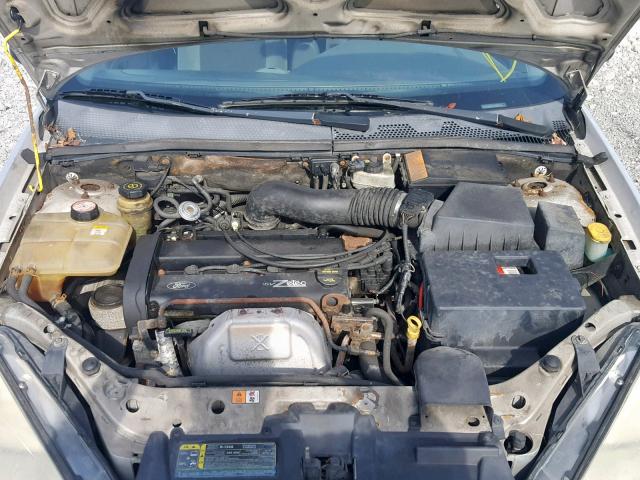 1FAFP38392W335818 - 2002 FORD FOCUS ZTS SILVER photo 7
