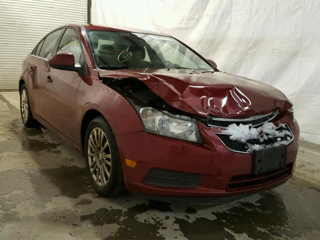 1G1PJ5SB9D7320995 - 2013 CHEVROLET CRUZE ECO MAROON photo 1