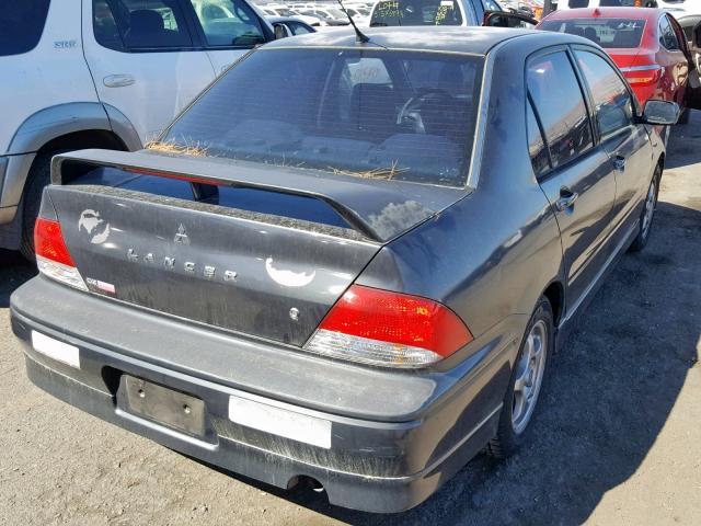 JA3AJ86E02U080249 - 2002 MITSUBISHI LANCER OZ GRAY photo 4