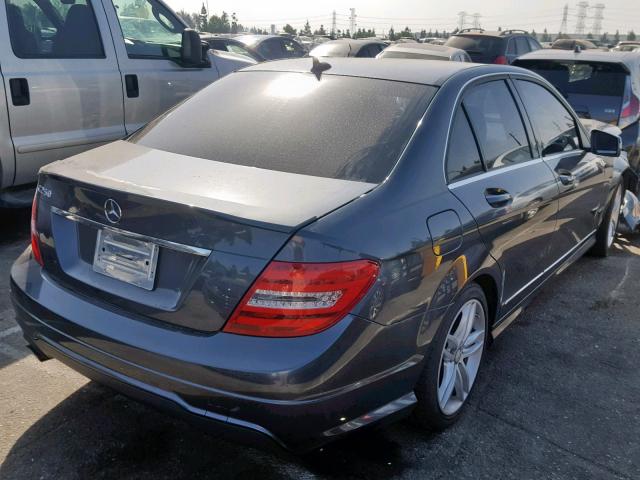 WDDGF4HB9EG250626 - 2014 MERCEDES-BENZ C 250 GRAY photo 4