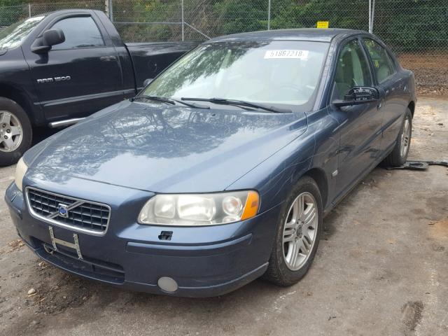 YV1RS592X62504775 - 2006 VOLVO S60 2.5T BLUE photo 2