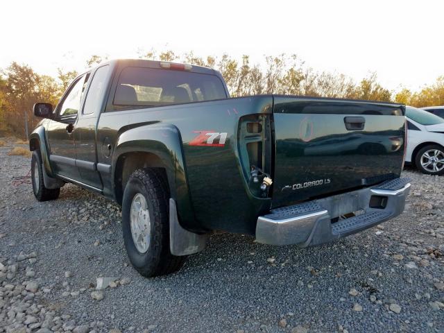 1GCDS196148104688 - 2004 CHEVROLET COLORADO GREEN photo 3