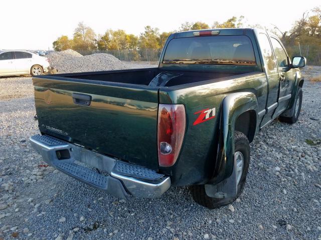 1GCDS196148104688 - 2004 CHEVROLET COLORADO GREEN photo 4