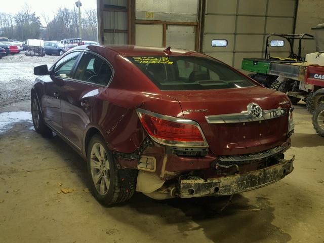 1G4GC5EG4AF204528 - 2010 BUICK LACROSSE C MAROON photo 3