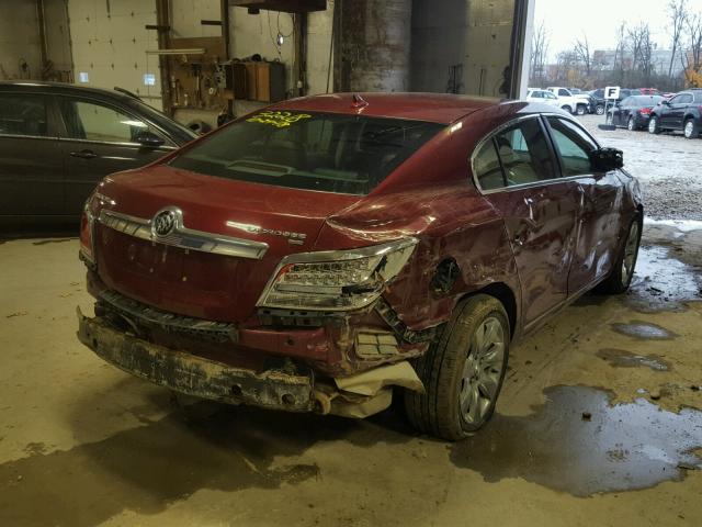 1G4GC5EG4AF204528 - 2010 BUICK LACROSSE C MAROON photo 4