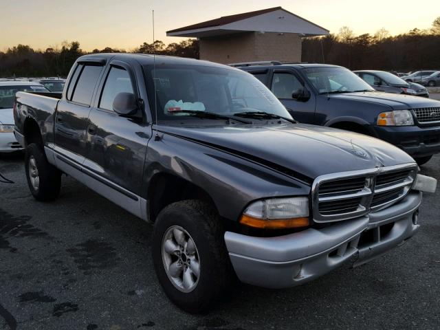 1D7HG48N84S622464 - 2004 DODGE DAKOTA QUA SILVER photo 1