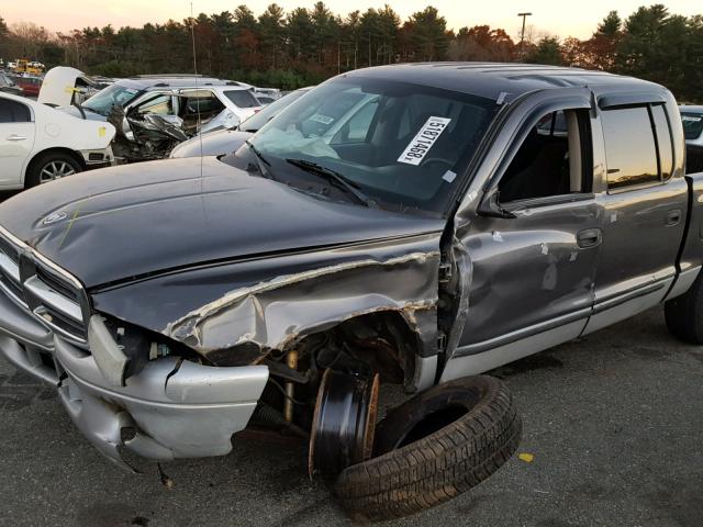 1D7HG48N84S622464 - 2004 DODGE DAKOTA QUA SILVER photo 10