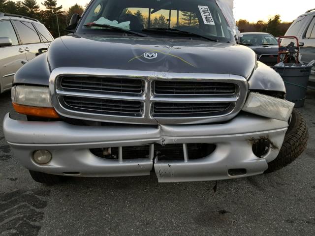 1D7HG48N84S622464 - 2004 DODGE DAKOTA QUA SILVER photo 9