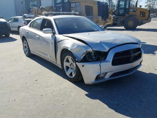 2C3CDXAG6CH153976 - 2012 DODGE CHARGER PO SILVER photo 1