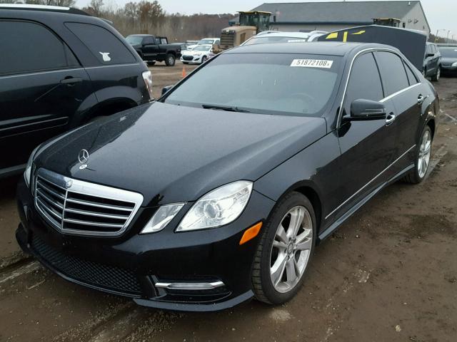 WDDHF5KB8DA685092 - 2013 MERCEDES-BENZ E 350 BLACK photo 2